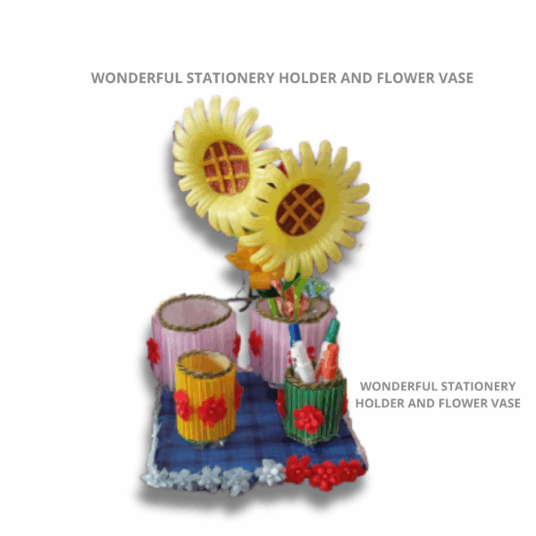 WONDERFUL STATIONERY HOLDER AND FLOWER VASE