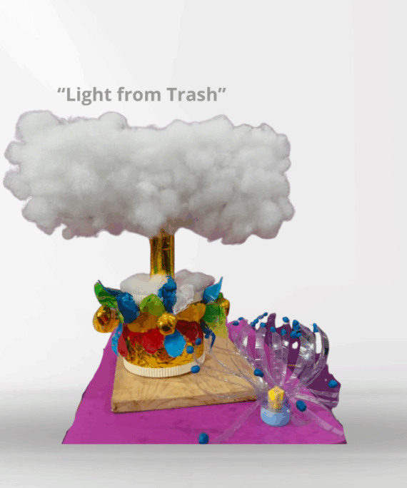 “LIGHT FROM TRASH”