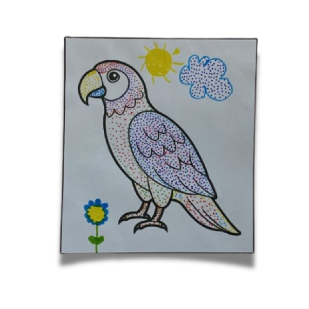 BURUNG DARI TEKNIK POINTILIS